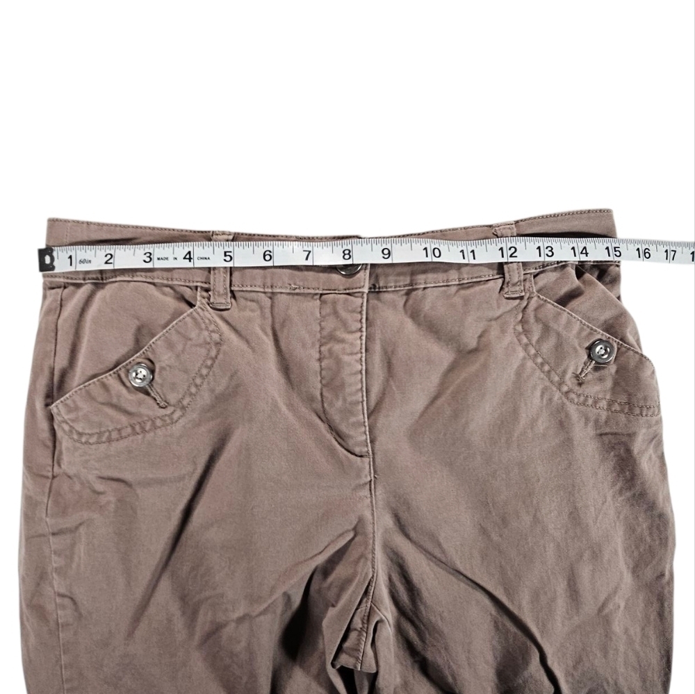 Karen Scott Tan Capri Pants Size 6P - Picture 4 of 5